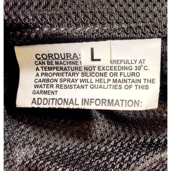 Unisex Motorcycle Jacket Full Sleeve Zipped Front & Pockets size L,‎ Black/Gray - Picture 12 of 12